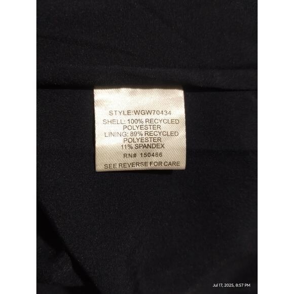 41 Hawthorn Womens XL Navy Halter Dress Asymmetrical Hem Quiet Luxury Old Money - Picture 10 of 11